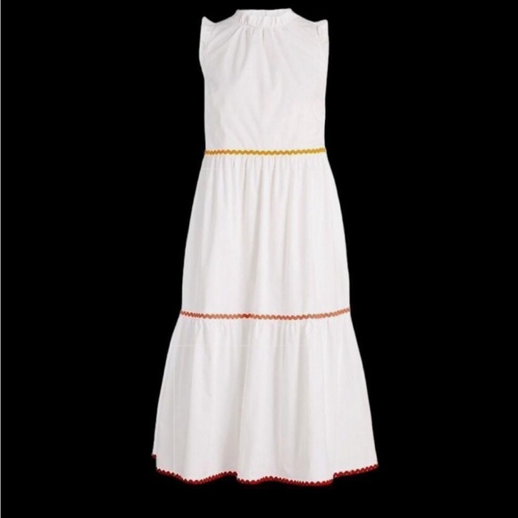 J. Crew Factory Dresses & Skirts - J Crew factory white ruffled dress.